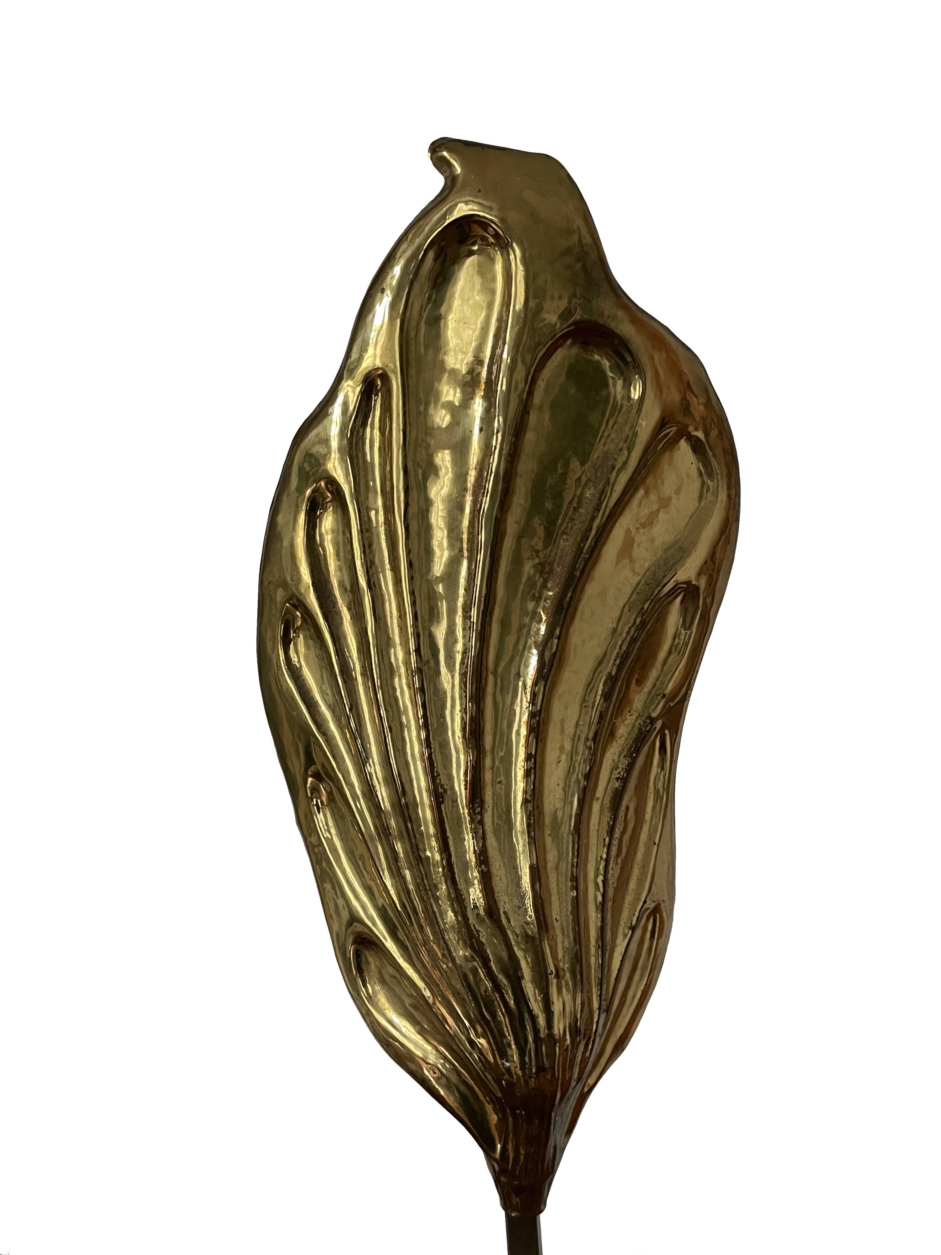 Designer brass lamp by Carlo Giorgi