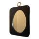Vintage mirror in skaï 24x33cm
