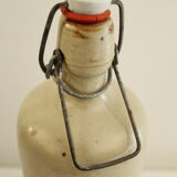 Glazed stoneware bottle - beige