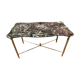 Table basse laiton et marbre