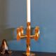 Five-Arm Brass Candelabrum by Lars Åkesson for Vallonmässing, Sweden