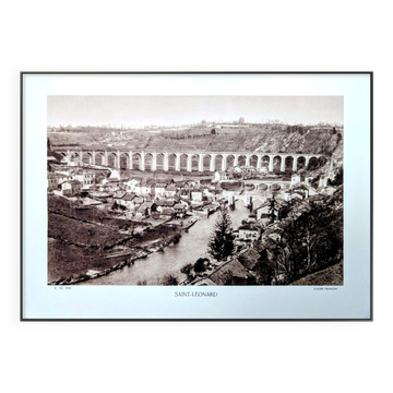Saint-Léonard-de-Noblat, Haute-Vienne, printed photo plate from 1942.