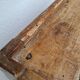 Table de chevet ancienne en bois, poignées latérales ajourées, fin XIXe