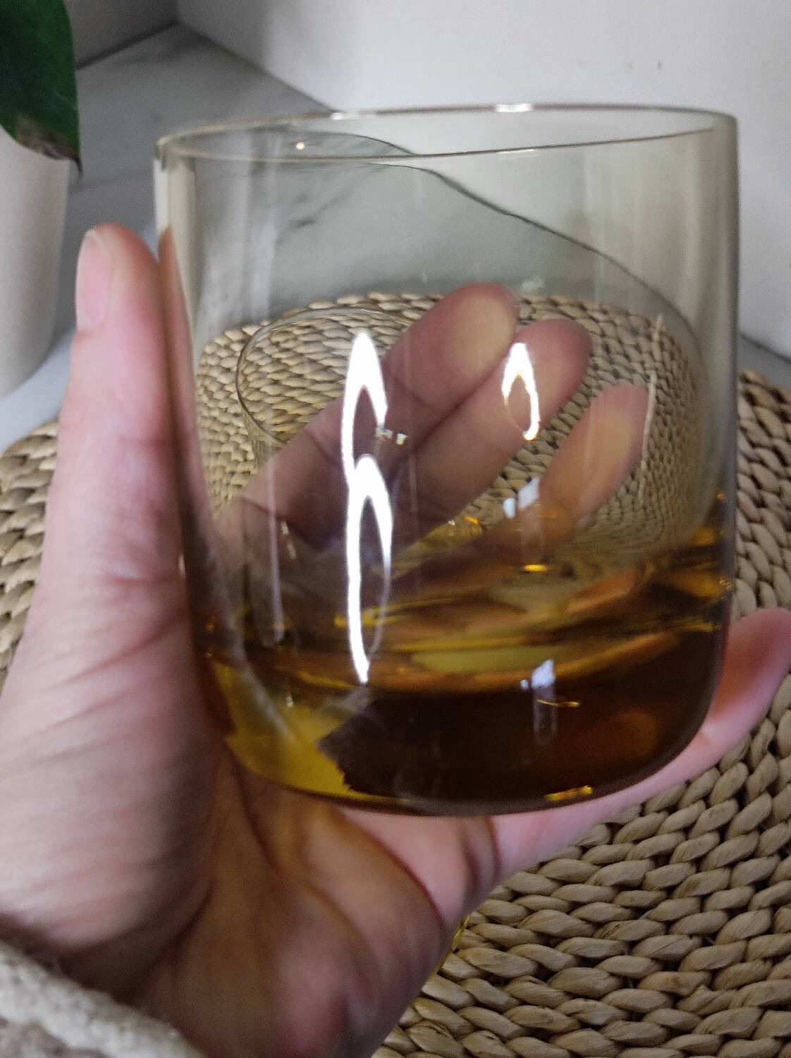 Verres ambré vintage