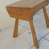 Vintage stool raw wood