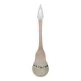 Handmade Scavo Glass Bottle / Vase by Luigi Mellara, Italy