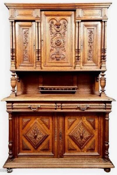 Renaissance style oak sideboard by Picard in Paris