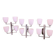 Fontana Arte, Set of 3 4-Light Wall Lamps, White Murano Glass, Italy