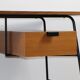 Bureau CM178 Pierre Paulin pour Thonet en chêne et métal noir – Années 1950