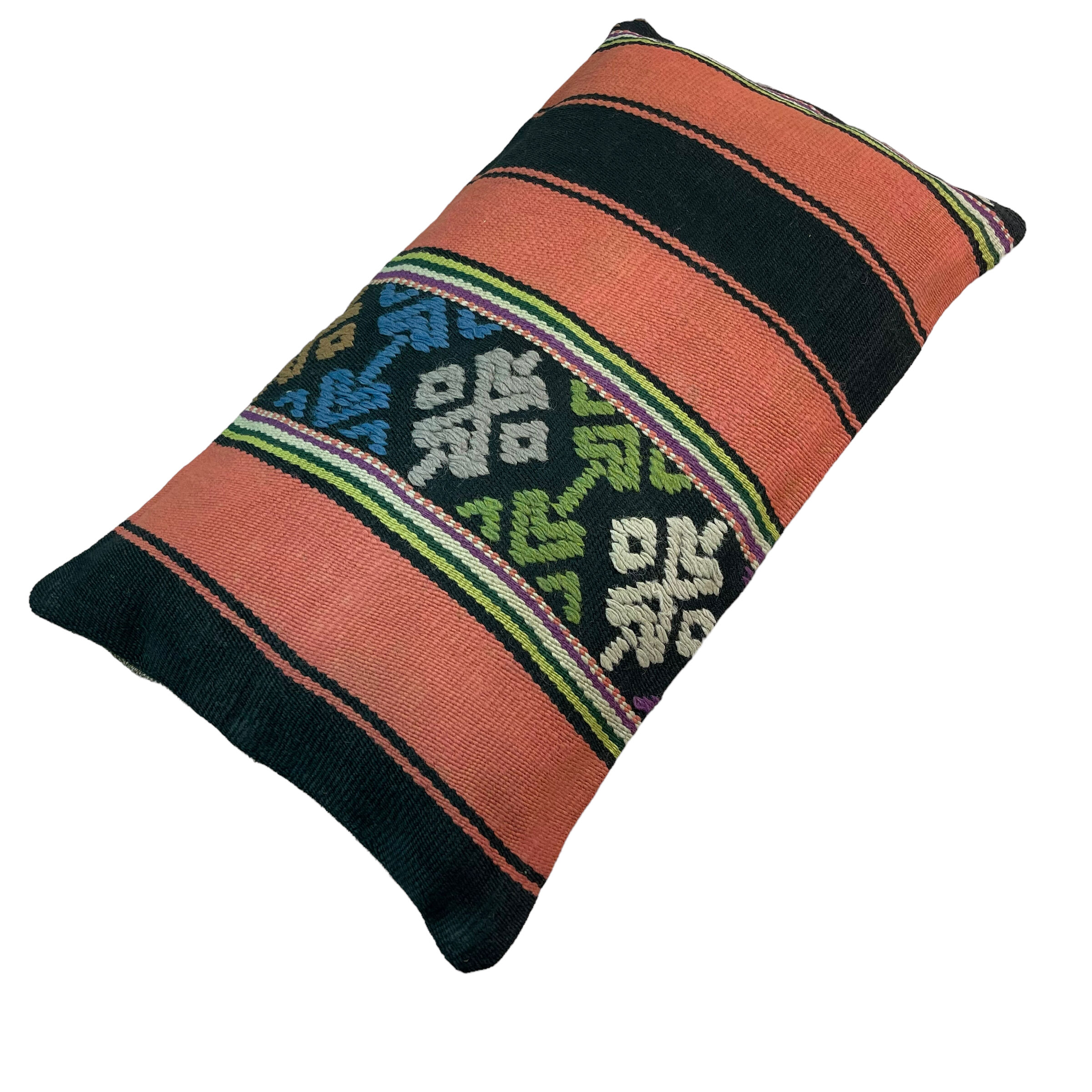 Vintage turkish handmade cushion cover , 30 x 50 cm