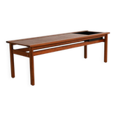 Scandinavian teak bench with planter, 1960s