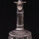 19th Century French Hand Blown Decanter with F letter engraved
