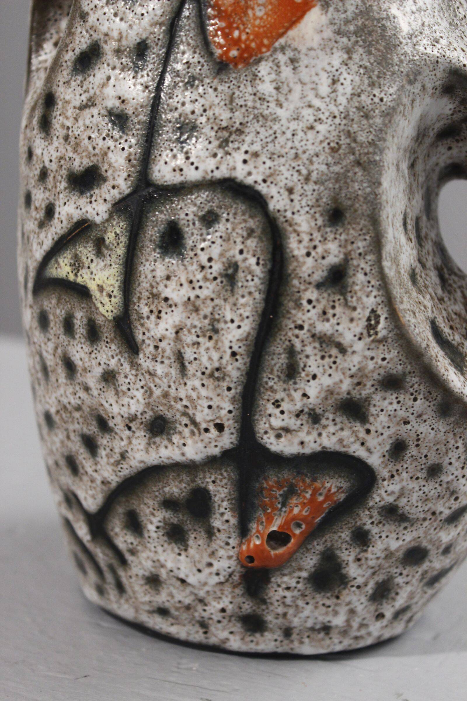 Marius Bessone in Vallauris large free-form vase with abstract decoration 1950s