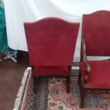 Pair of Louis III style armchairs