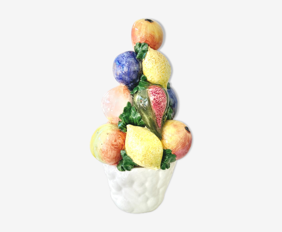 Barbotine coupe fruits céramique