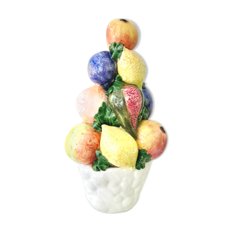 Barbotine coupe fruits céramique