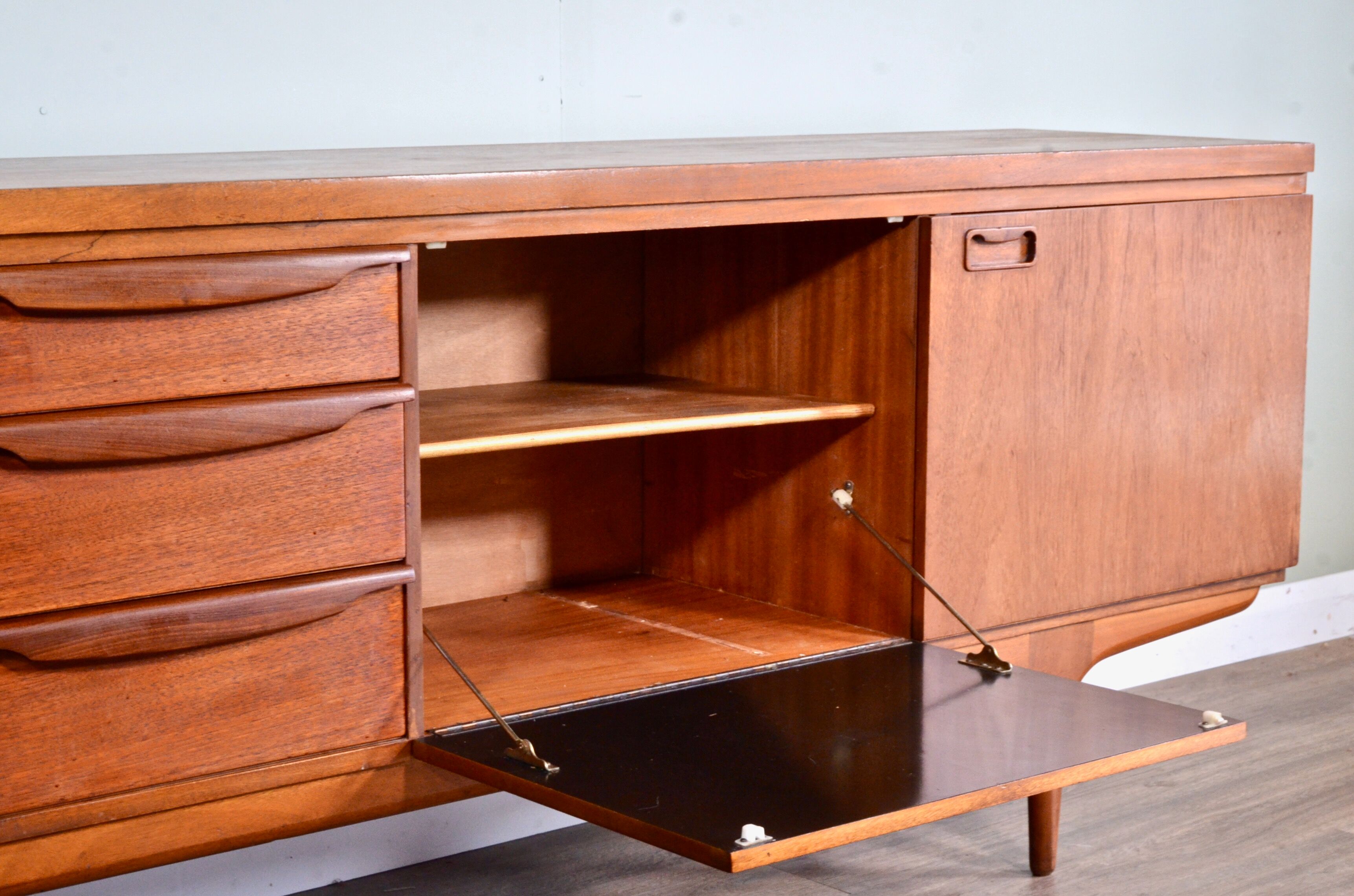 Midcentury Greaves & Thomas Teak And Afromosia Sideboard / Long John. Vintage Modern / Danish Style.