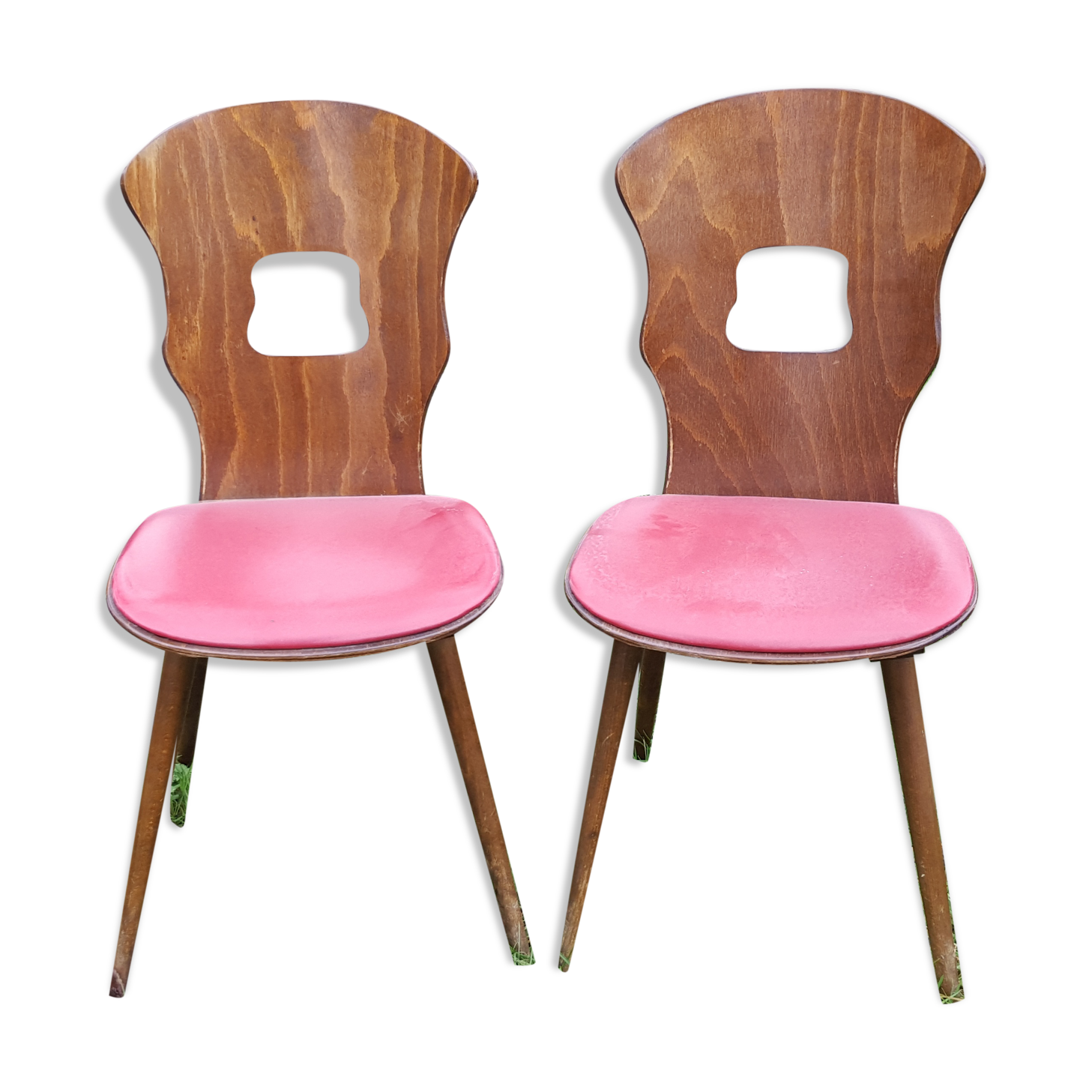Pair of Baumann vintage Gentiane model chairs 60