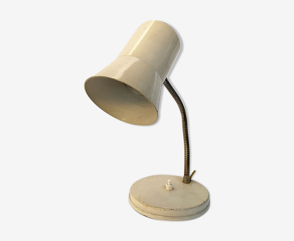 Lampe en métal crème