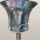 Mid-Century modernist chandelier in chrome and crystal by Gaetano Sciolari, 1970s