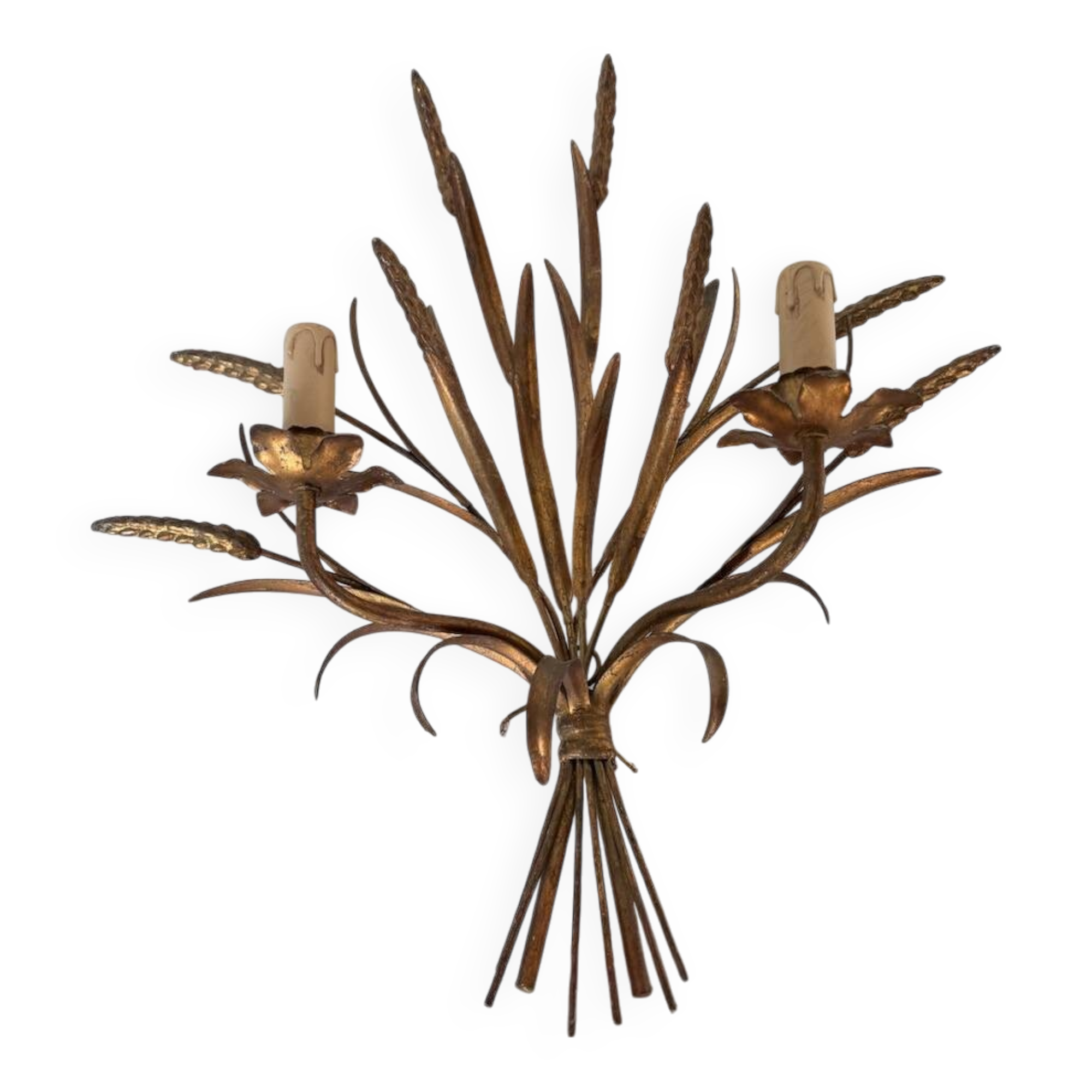 “Ear” wall light in gilded brass