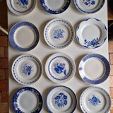 Set of 12 old flat plates