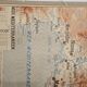 Old school geography map 1960 Atlantic Mediterranean coast