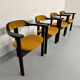 4 chairs model Expo 68 designed by Robert Haussmann, 1960s vintage.