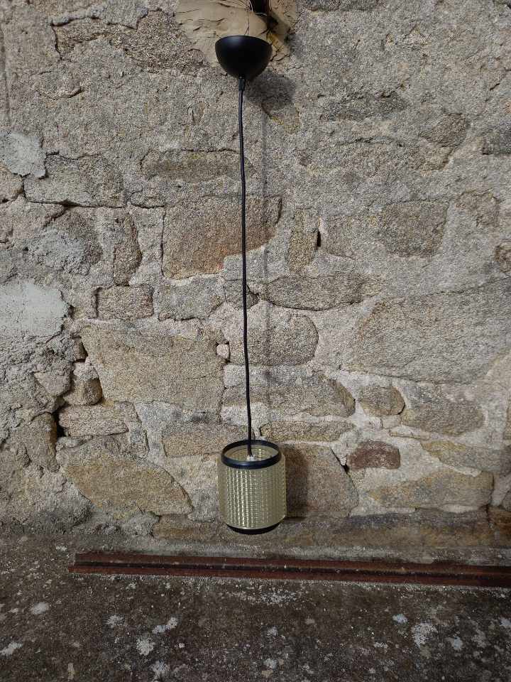 Cylindrical suspension lighting 70s