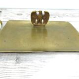 Solid brass eagle platter