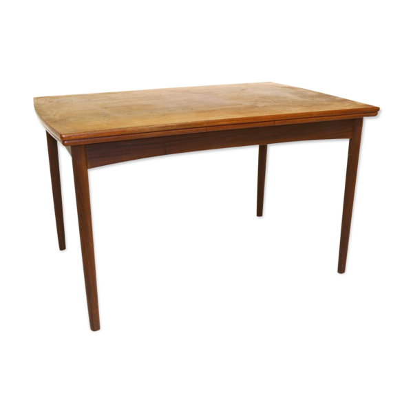 Table de salle à manger ''portefeuille'' en teck, Danemark, 1960