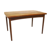 Table de salle à manger "portefeuille" en teck, Danemark, 1960