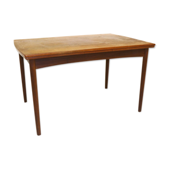 Table de salle à manger "portefeuille" en teck, Danemark, 1960