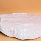 Plat barbotine chou rose
