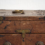 Antique Japanese box with drawers and hinged lid – Early Showa period (c. 1928)