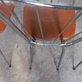 Suite of 5 vintage chairs 1950