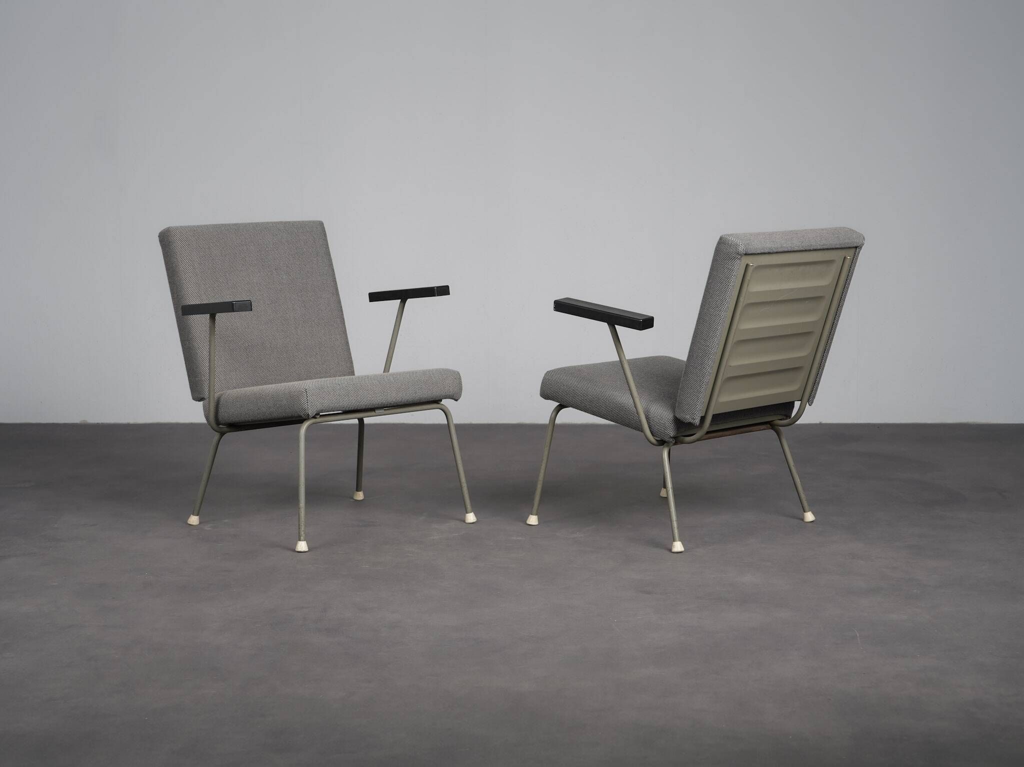 Pair of armchairs model 1401 by Wim Rietveld for Gispen, Netherlands, 1950s
