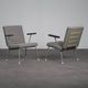 Pair of armchairs model 1401 by Wim Rietveld for Gispen, Netherlands, 1950s