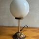 Vintage glass globe table lamp