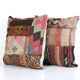 Set of 2 vintage kilim cushion covers 48x48 cm