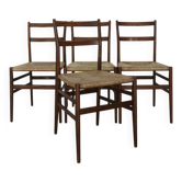 Leggera Model Chairs Designed by Gio Ponti for Cassina, Italy, 1950s, Set of 4