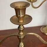 Pair of brass candlesticks