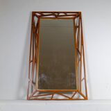 Rare large mirror "Konkret" Mid-Century Yngve Ekström by Eden Spegel in Sweden