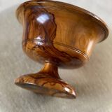 Empty pocket in olive wood