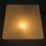 Square ceiling in 1960s white opaline