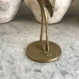 Vintage brass heron