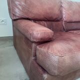 Italian leather sofa from the 70s