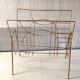 Art Deco style magazine rack in gilt metal - mid-20th century