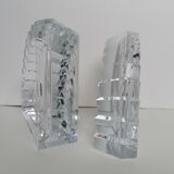 Bookends in crystal art deco style