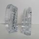 Bookends in crystal art deco style